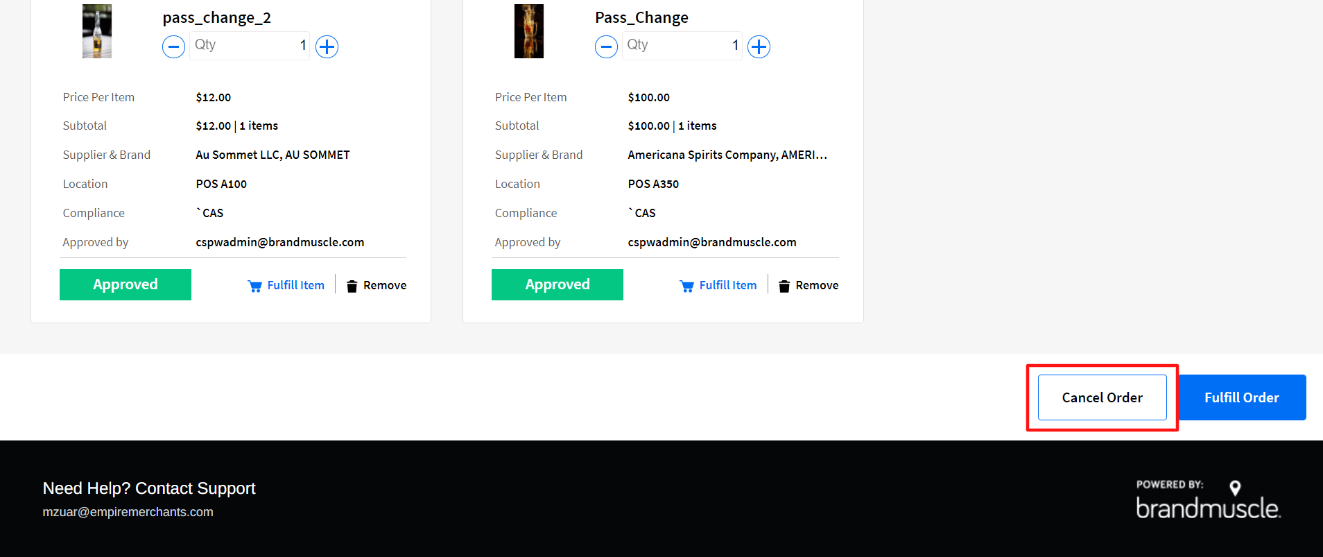 How to cancel an order? POS Warehouse Support