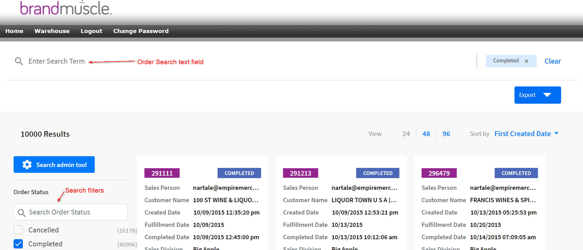 How to search for an order? – POS Warehouse Support
