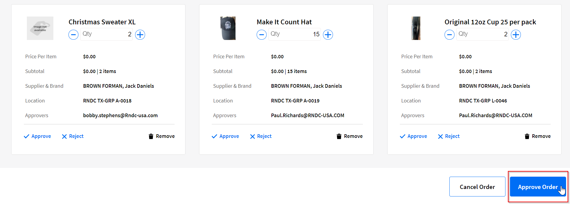 How to approve an order? POS Warehouse Support